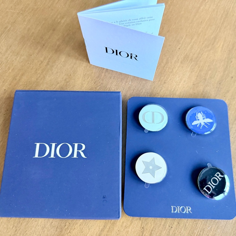 ***Brand New for DIOR*** 4 Piece Pin/Brooch Set NEW in BOX SEALED